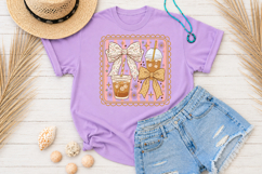 Coquette Coffee PNG, Cute Iced Coffee Sublimation Product Image 4