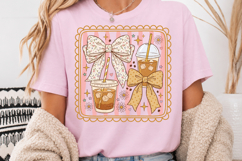 Coquette Coffee PNG, Cute Iced Coffee Sublimation Product Image 5