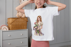 Coquette Patriotic Girl Clipart PNG Bundle | Americana Product Image 4