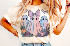 Iridescent Ghost Png, Coquette Halloween Design, Spooky PNG Product Image 2