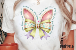 Coquette Easter Bunny PNG Retro Bow Product Image 3