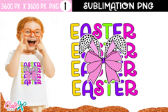 Coquette Easter Bunny Sublimation Design