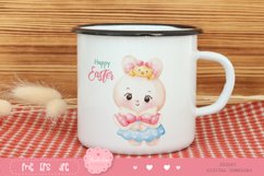 Easter bunny watercolor clipart kawaii animal rabbit Product Image 5