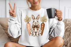 Coquette Easter Leopard Bunny PNG Product Image 2