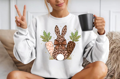 Coquette Easter Leopard Bunny PNG Product Image 2