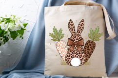 Coquette Easter Leopard Bunny PNG Product Image 3