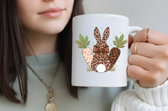 Coquette Easter Leopard Bunny PNG Product Image 4