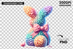 happy easter png, retro easter png, happy easter bunny png, coquette easter png, coquette easter bunny png, latch hook yarn bow bunny easter day png, easter bow bunny crochet png, latch hook coquette easter bunny png, cute faux yarn bunny clipart, easter 