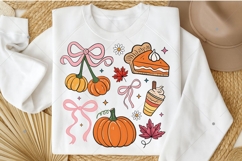 Coquette Fall PNG, Doodle Collage Whimsical PNG, Hand Drawn Product Image 4