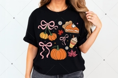 Coquette Fall PNG, Doodle Collage Whimsical PNG, Hand Drawn Product Image 1