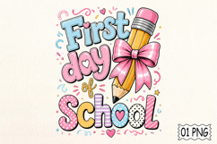 Coquette First Day Of School Png Product Image 1