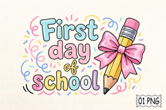 Coquette First Day Of School Png Product Image 1