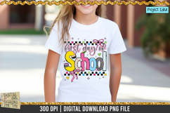 Coquette First Day of School is a professional design that is available at 300dpi PNG to use for Sublimation, iron-on transfer, DTG Printing and normal printing.