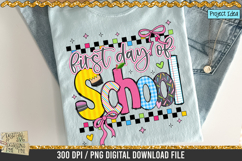 Coquette First Day of School is a professional design that is available at 300dpi PNG to use for Sublimation, iron-on transfer, DTG Printing and normal printing.