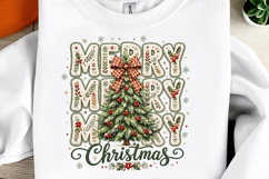 Coquette Floral Merry Christmas Png Product Image 1