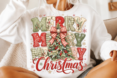 Coquette Floral Merry Christmas Png Product Image 2