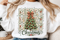 Coquette Floral Merry Christmas Png Product Image 2
