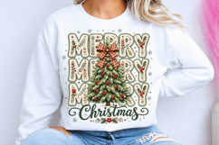 Coquette Floral Merry Christmas Png Product Image 3