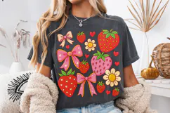 Boho Strawberry Coquette PNG, Preppy Strawberries, Summer Product Image 4