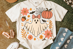Halloween Ghost PNG, Fall PNG, Pumpkin PNG, Coquette Bow PNG Product Image 5