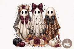 Halloween PNG Sublimation Design,Halloween Ghost Pumpkin PNG Product Image 3