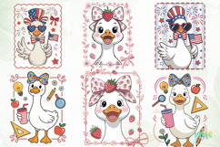 Coquette Goose Clipart Sublimation Product Image 7