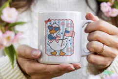 Coquette Goose 4th of July Clipart Sublimation Product Image 3