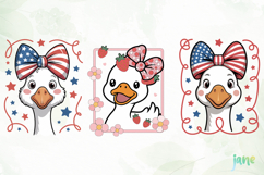 Coquette Goose Clipart Sublimation Product Image 5