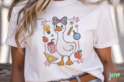 Coquette Goose Clipart Sublimation Product Image 2