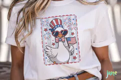 Coquette Goose 4th of July Clipart Sublimation Product Image 2