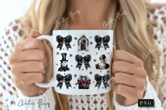 Gothic Christmas Coquette Girly PNG | Christmas PNG Product Image 2