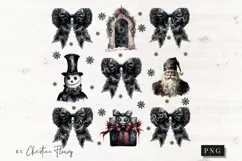 Gothic Christmas Coquette Girly PNG | Christmas PNG Product Image 4