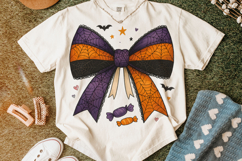 Halloween Coquette Bow PNG, Spider Web PNG, Spooky PNG, Fall Product Image 5