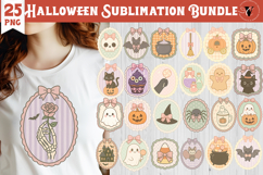 Coquette Halloween Clipart | Retro Spooky sublimation Product Image 1
