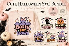 Coquette Halloween SVG Bundle, Cute Halloween Quote Designs, Product Image 1