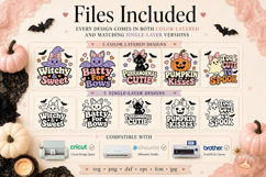Coquette Halloween SVG Bundle, Cute Halloween Quote Designs, Product Image 6