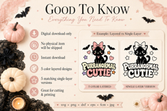 Coquette Halloween SVG Bundle, Cute Halloween Quote Designs, Product Image 7