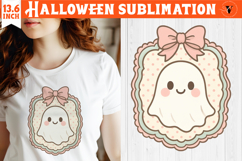 Coquette Halloween Clipart | Retro Cute ghost sublimation Product Image 1