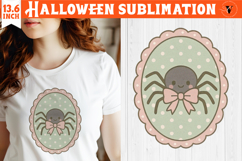 Coquette Halloween Clipart | Retro Cute spider sublimation Product Image 1