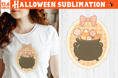 Coquette Halloween Clipart | Retro Cute cauldron sublimation Product Image 1