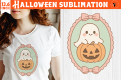 Coquette Halloween Clipart | Retro Cute ghost sublimation Product Image 1