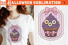 Coquette Halloween Clipart | Retro Spooky cupcake PNG Product Image 1
