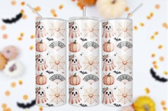 Elegant Ghost Tumbler Wrap Coquette Halloween Product Image 2