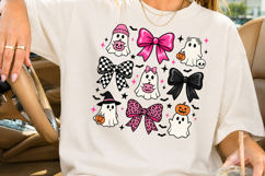 Coquette Halloween Ghost PNG, Pink Leopard &amp; Bows Design Product Image 2