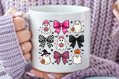 Coquette Halloween Ghost PNG, Pink Leopard &amp; Bows Design Product Image 5