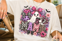 Coquette Halloween Mama PNG, Pink Ghost Coffee Sublimation Product Image 2