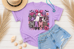 Coquette Halloween Mama PNG, Pink Ghost Coffee Sublimation Product Image 3