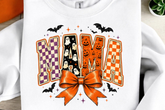 Coquette Halloween Mama Shirt Png Product Image 1