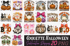 Coquette Halloween PNG,Spooky Sublimation Designs Product Image 1