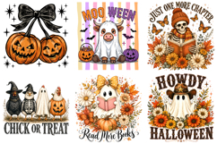 Coquette Halloween PNG,Spooky Sublimation Designs Product Image 2
